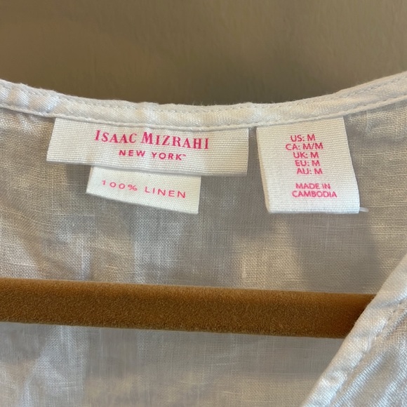 Linen V Neck Top - Picture 2 of 8